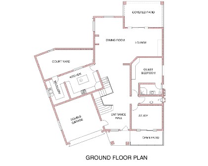 Ground Floor Plan - 5 Bedroom House