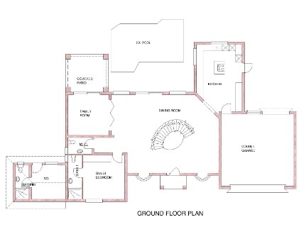 Ground Floor Plan - 5 Bedroom House